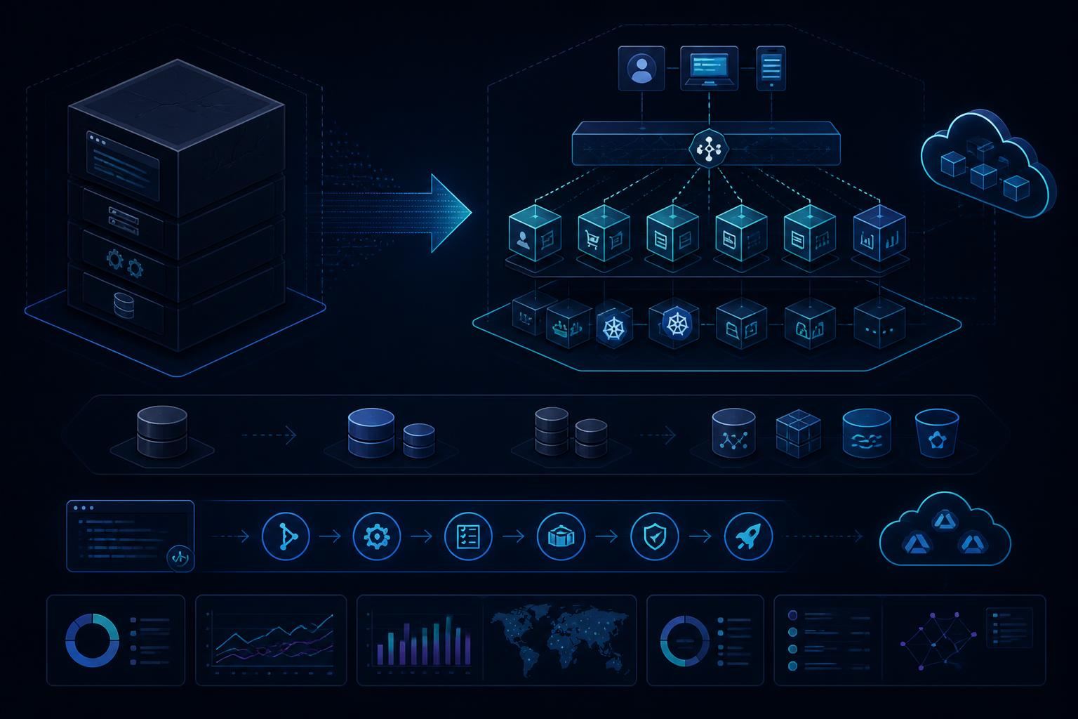Legacy to modern platform transformation — architecture, cloud migration and DevOps modernization